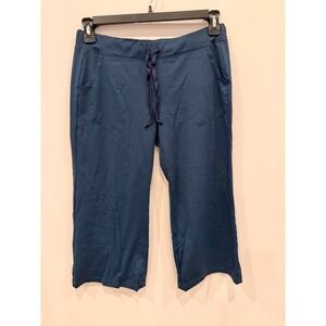 Patagonia Womens Capilene Midweight Capris Pants Blue Size M Athletic Yoga